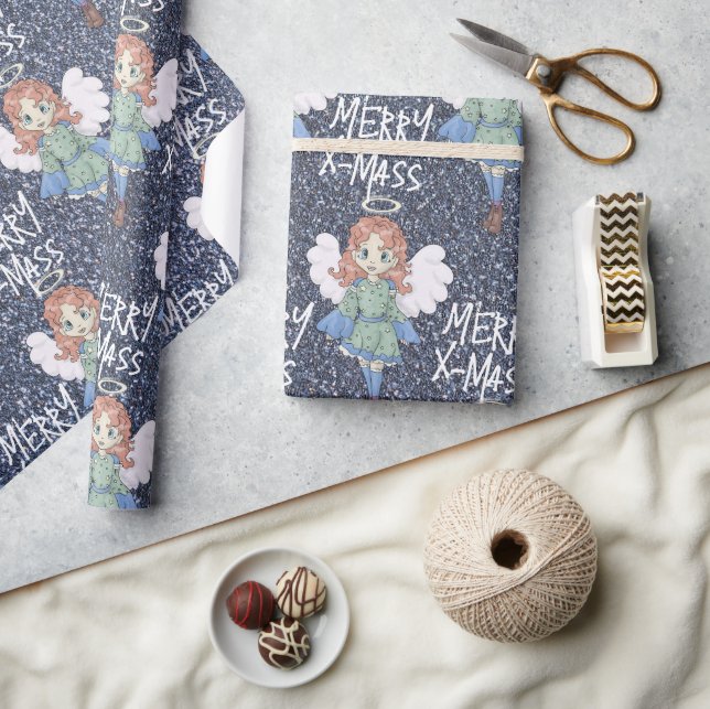 Papier Cadeau Ange de Noël (Artisanat)