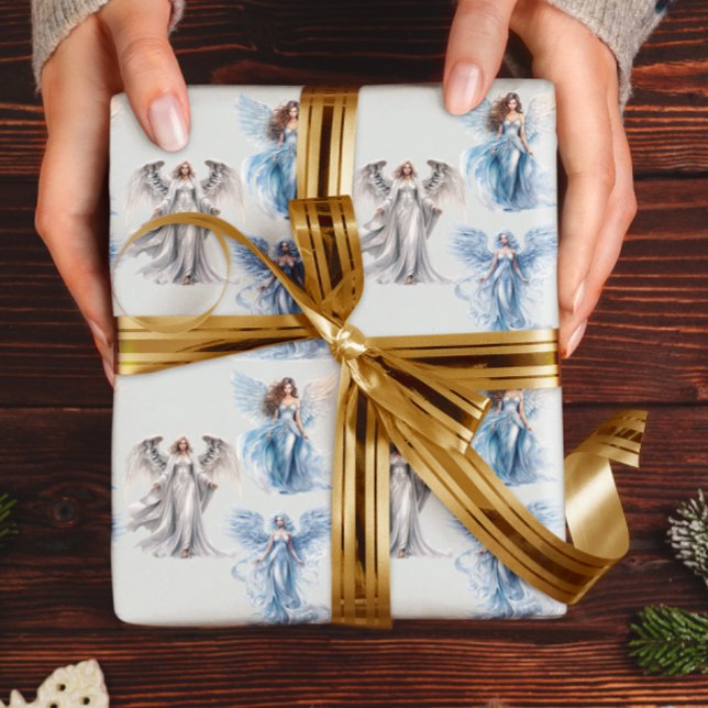 Papier Cadeau Angel Angelic Noël hiver (Créateur téléchargé)