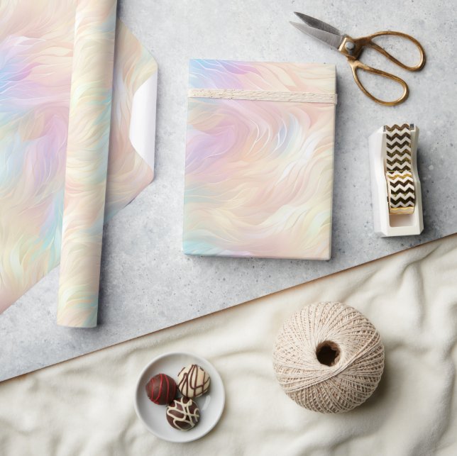 Papier Cadeau Angel Wings Aqua bleu rose (Artisanat)