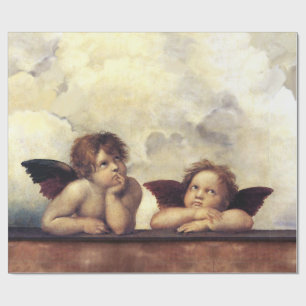 Papier Cadeau ANGELS /Cherubs ailés, Noël