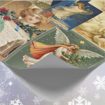 Anges Noël Cartes victoriennes Jolies Poches