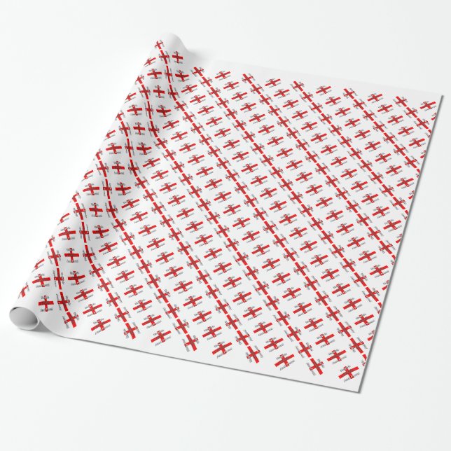Papier Cadeau Anglais et fier - St Georges jour 23 avril (Déroulé)