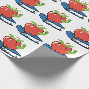 PAPIER CADEAU ANGLE ET LIVRE SCOLAIRE