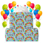 Papier Cadeau Animal Friends Birthday Balloons Ajouter Nom de l'<br><div class="desc">Animal Friends Birthday Balloons Ajouter Nom de l'enfant Enveloppement Papier</div>