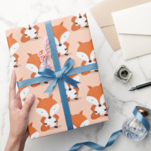 Papier Cadeau Animal Motif Fox