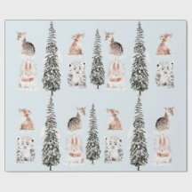 Animaux d'hiver Baby Shower Bleu Glacé