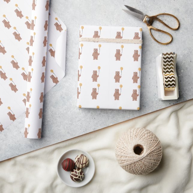 Papier Cadeau Animaux sauvages mignons Anniversaire (Artisanat)