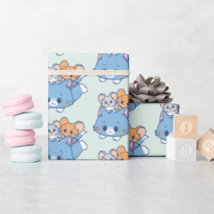 Papier Cadeau Anime Tom, Jerry et Tuffy