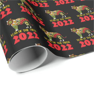 Papier Cadeau Année chinoise du tigre 2022