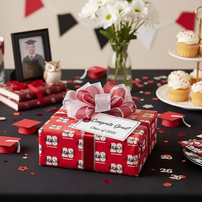 Papier Cadeau Année de diplomation modifiable  (Créateur téléchargé)