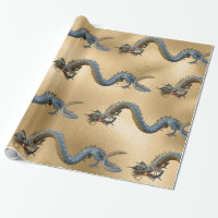 Année de la Chine orientale de l'or du dragon