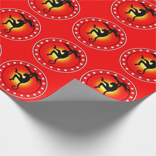 Papier Cadeau Année du Singe (Coin)
