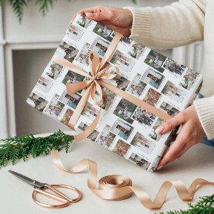 Papier Cadeau Année en instants 8 Famille Photo Collage & légend