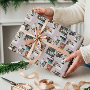 Papier Cadeau Année en instants 8 Famille Photo Collage & légend