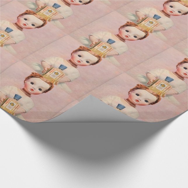 Papier Cadeau Années 1950 Yardley et Madame Alexander doll (Coin)