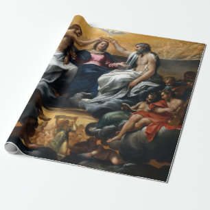Papier Cadeau Annibale Carracci le couronnement de la Vierge