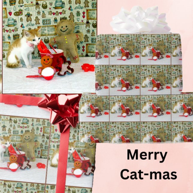 Papier Cadeau Annie's Gingerbread Cookies - Chat / Kitten (Créateur téléchargé)