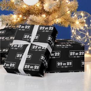 Papier Cadeau Anniversaire 23 ans   23 en 23 Est 2000