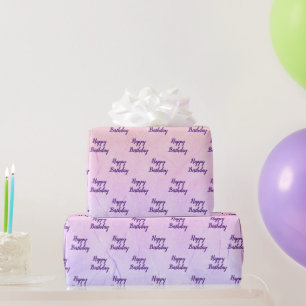 Papier Cadeau Anniversaire Abstrait arc-en-ciel