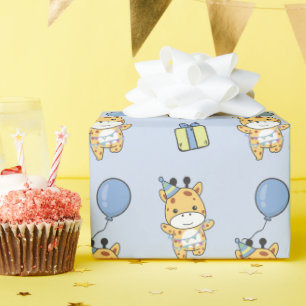 Papier Cadeau Anniversaire Animal Cute Giraffe Anniversaire de e