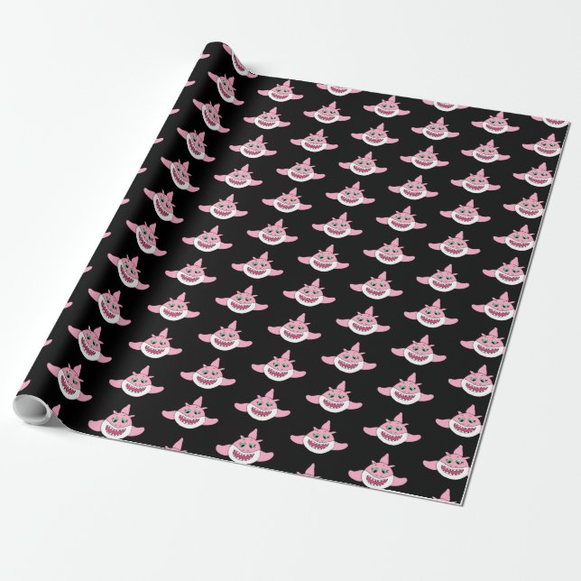 Papier Cadeau Anniversaire Baby Shark (Déroulé)