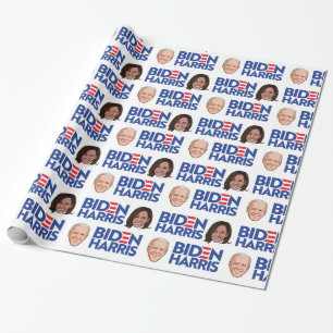 Papier Cadeau Anniversaire de Biden Harris