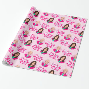 Papier Cadeau Anniversaire de Biden Harris Pink