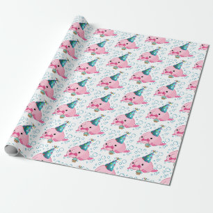 Papier Cadeau Anniversaire de fête de Blobfish
