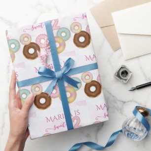 Papier Cadeau Anniversaire de la beigne douce Fête des enfants