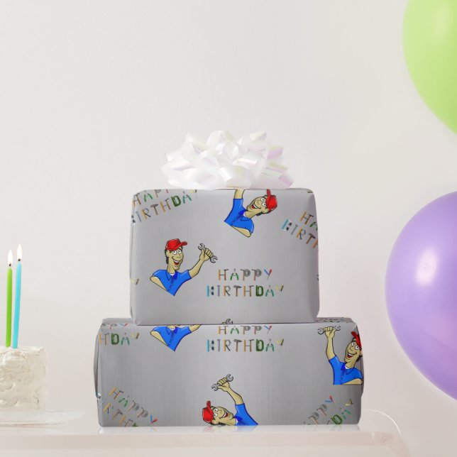 Papier Cadeau Anniversaire de l'ingénieur (Cadeaux de fête)