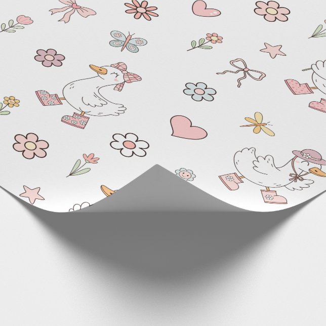 Papier Cadeau Anniversaire de l'oie sotte (Coin)