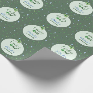 Papier Cadeau Anniversaire de naissance de garçon chanceux St Pa