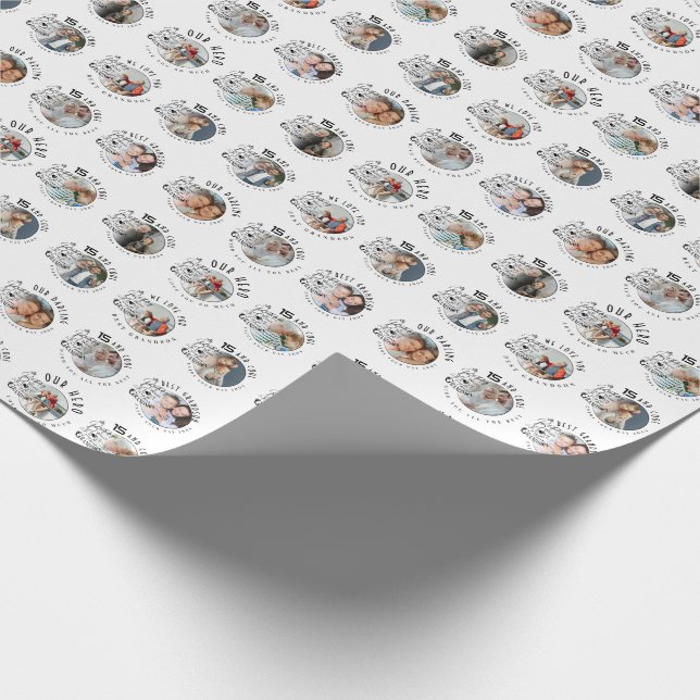 Papier Cadeau Anniversaire de petit-fils sur mesure (Coin)