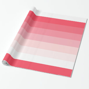 Papier Cadeau Anniversaire de rose Ombre Stripes
