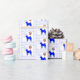 Papier Cadeau Anniversaire de Shiba Inu