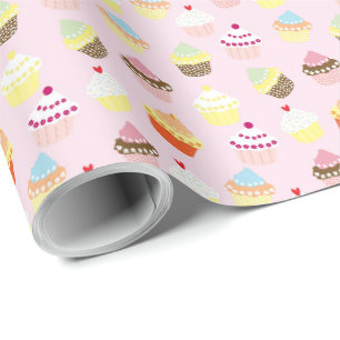 Papier Cadeau Anniversaire Décoration Cupcake Emba