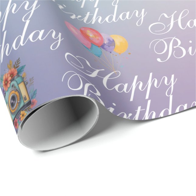 Papier Cadeau Anniversaire des cadreurs  (Coin rond)