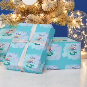 Papier Cadeau Anniversaire des sirènes sous la mer