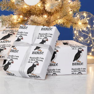 Papier Cadeau Anniversaire drôle d'oiseau macareux oiseau marin