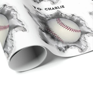 Papier Cadeau Anniversaire du baseball