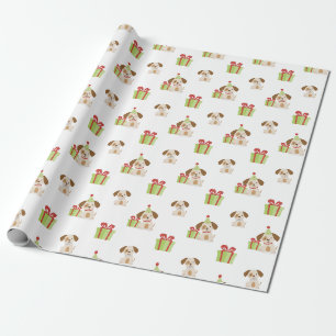 Papier Cadeau Anniversaire du Chiot mignon