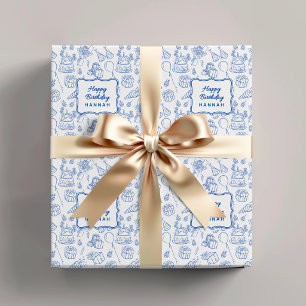 Papier Cadeau Anniversaire Enfant Personnalisé Doo