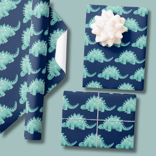 Papier Cadeau Anniversaire Enfants Dinosaure Stégosaure