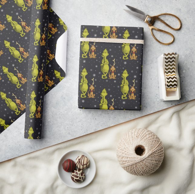 Papier Cadeau Anniversaire Grinch Tableau Noir (Artisanat)