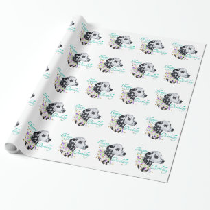 Papier Cadeau Anniversaire heureux de Dalmatie