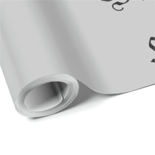 Papier Cadeau anniversaire heureux neutre dans l'ancien script