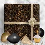 Papier Cadeau Anniversaire Mot Cloud Grand-mère Gold ID276<br><div class="desc">J'ai eu beaucoup de plaisir à créer ces nuages de mots d'anniversaire, alors j'espère que vous apprécierez les utiliser! Celui-ci, pour une grand-mère de tout âge, comporte des mots comme : "vous rock, fêtez, fête, amour" et "meilleur jamais" dans une sélection de polices cool avec le texte "Happy Birthday Grandma"....</div>