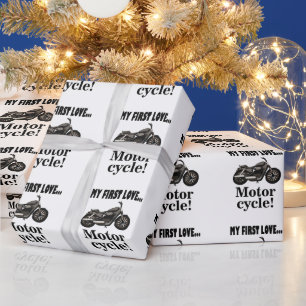 Papier Cadeau Anniversaire Moto Motocyclette Moto