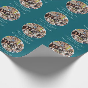 Papier Cadeau Anniversaire personnalisé de la famille et de l'ép