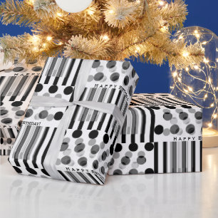 Papier Cadeau Anniversaire personnalisé inspiré par le dos et le